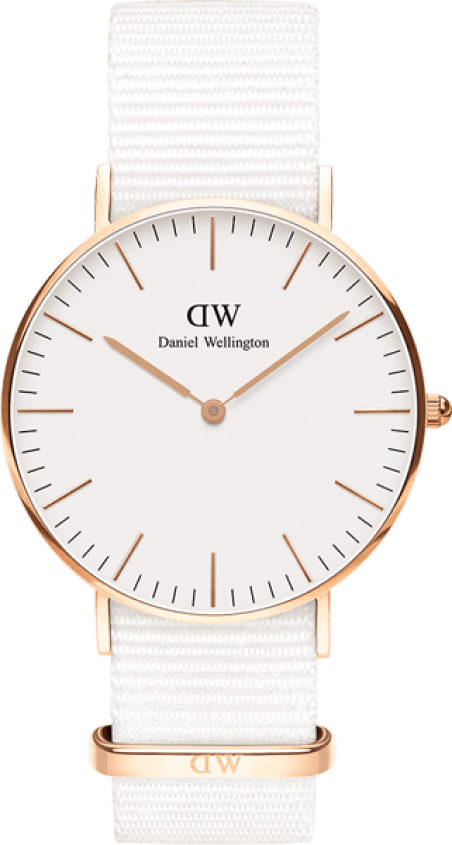 Годинник Daniel Wellington DW00100309 Classic 36 Dover RG White