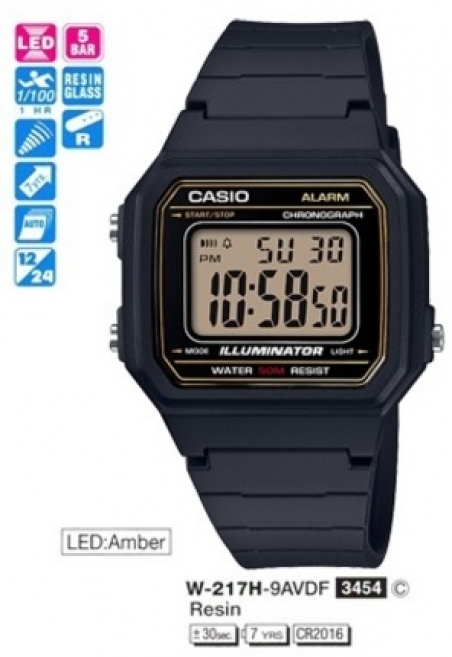 Часы Casio W-217H-9AVEF